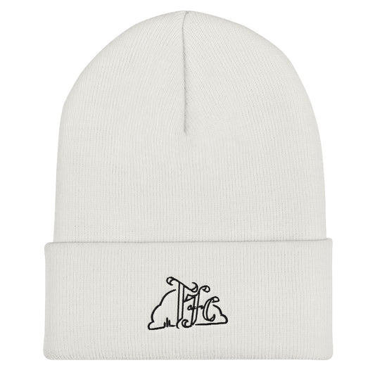 "Classic White" -- Cuffed Beanie